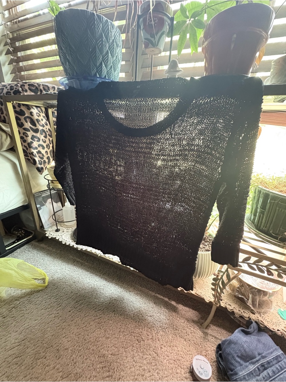 Black Lightweight Knit coverup - Women